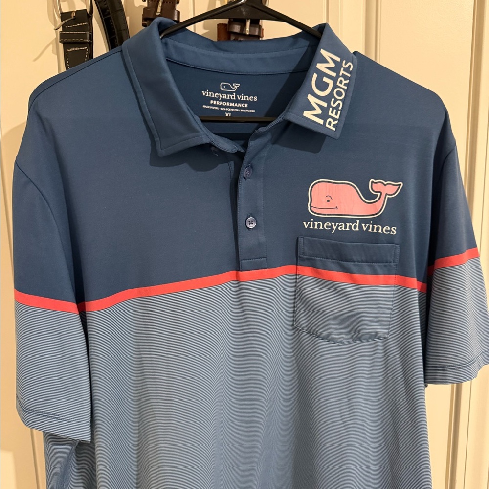 Vineyard Vines MGM Blue Polo Shirt